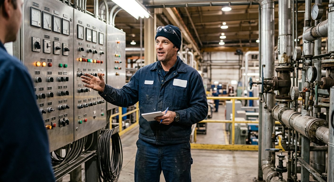 Application engineer answering a customer's technical question