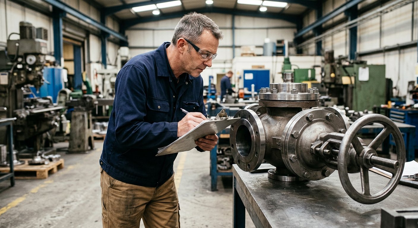 Quality inspection of manufactured industrial equipment